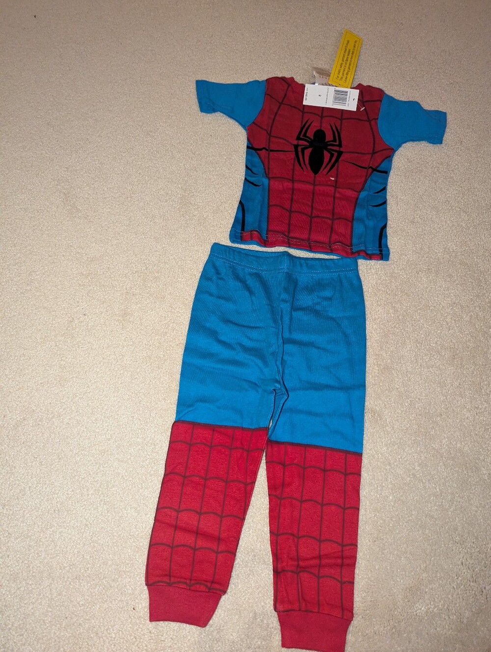 Nwt marvel spider man sz 2 pjs